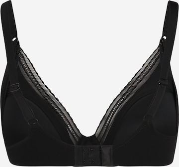 Triangle Soutien-gorge d’allaitement 'MILK' Cache Cœur en noir