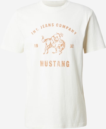 MUSTANG Koszulka 'Austin' w kolorze biały: przód