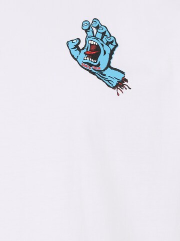 T-Shirt 'Screaming Hand' Santa Cruz en blanc