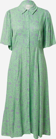 Y.A.S Платье-рубашка 'Telli' в Зеленый: спереди