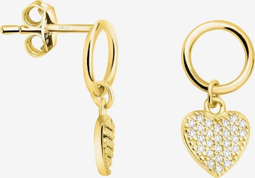 Sofia Milani Ohrringe 'Heart Circle' in Gold: Vorderseite