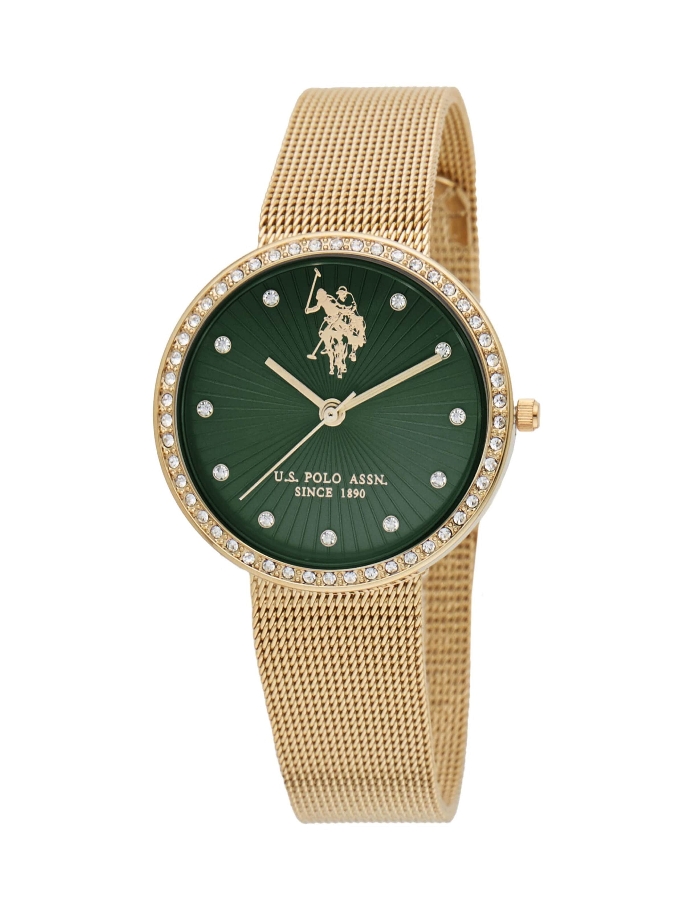 U.S. POLO ASSN. - Reloj analógico 'Giselle' en amarillo: frente