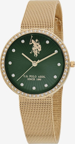 U.S. POLO ASSN. - Reloj analógico 'Giselle' en amarillo: frente
