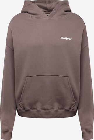 Sweat-shirt Low Lights Studios en violet : devant