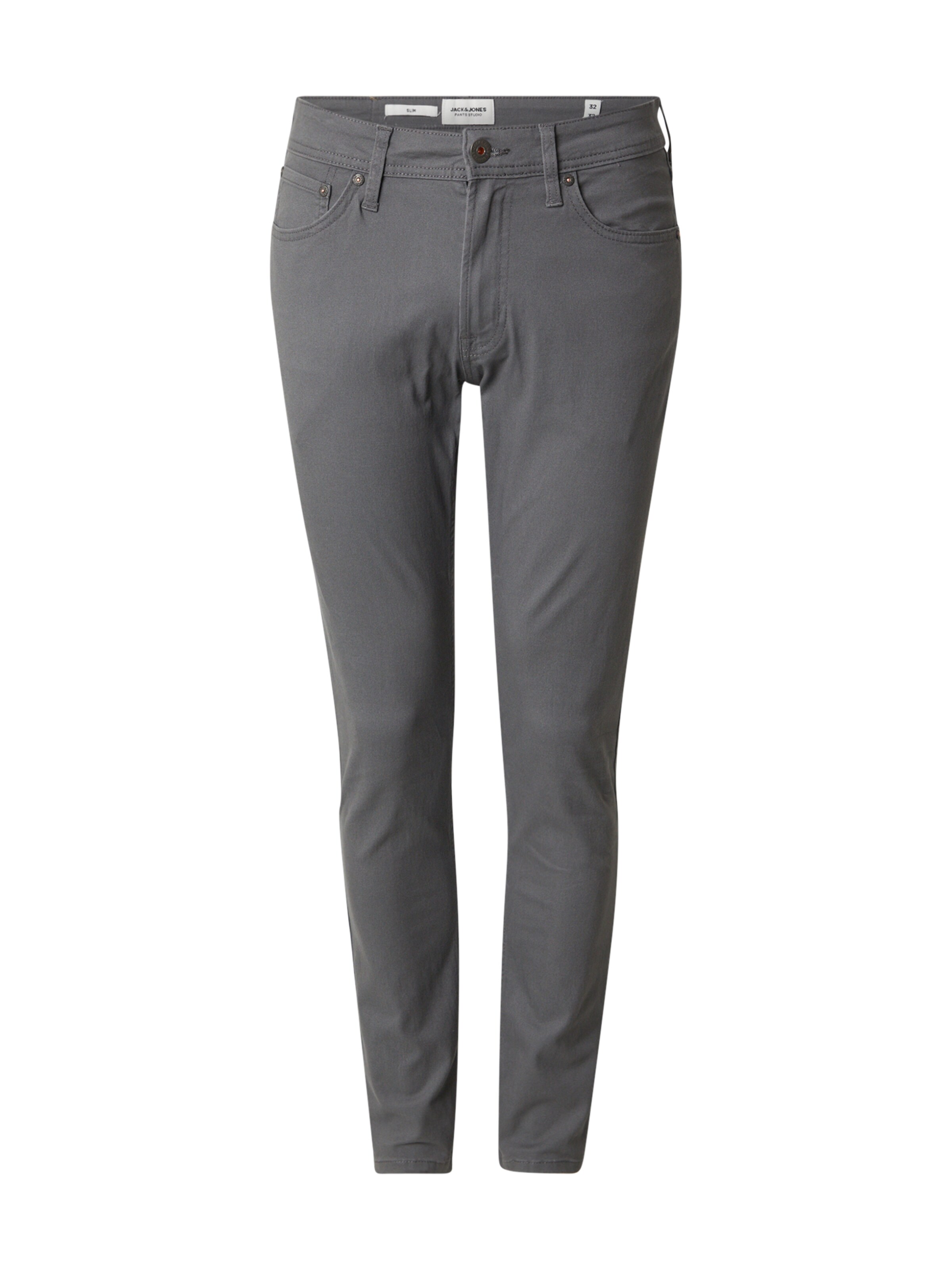 Coupe slim Pantalon 'JPSTGLENN JJORIGINAL' JACK & JONES en gris : devant