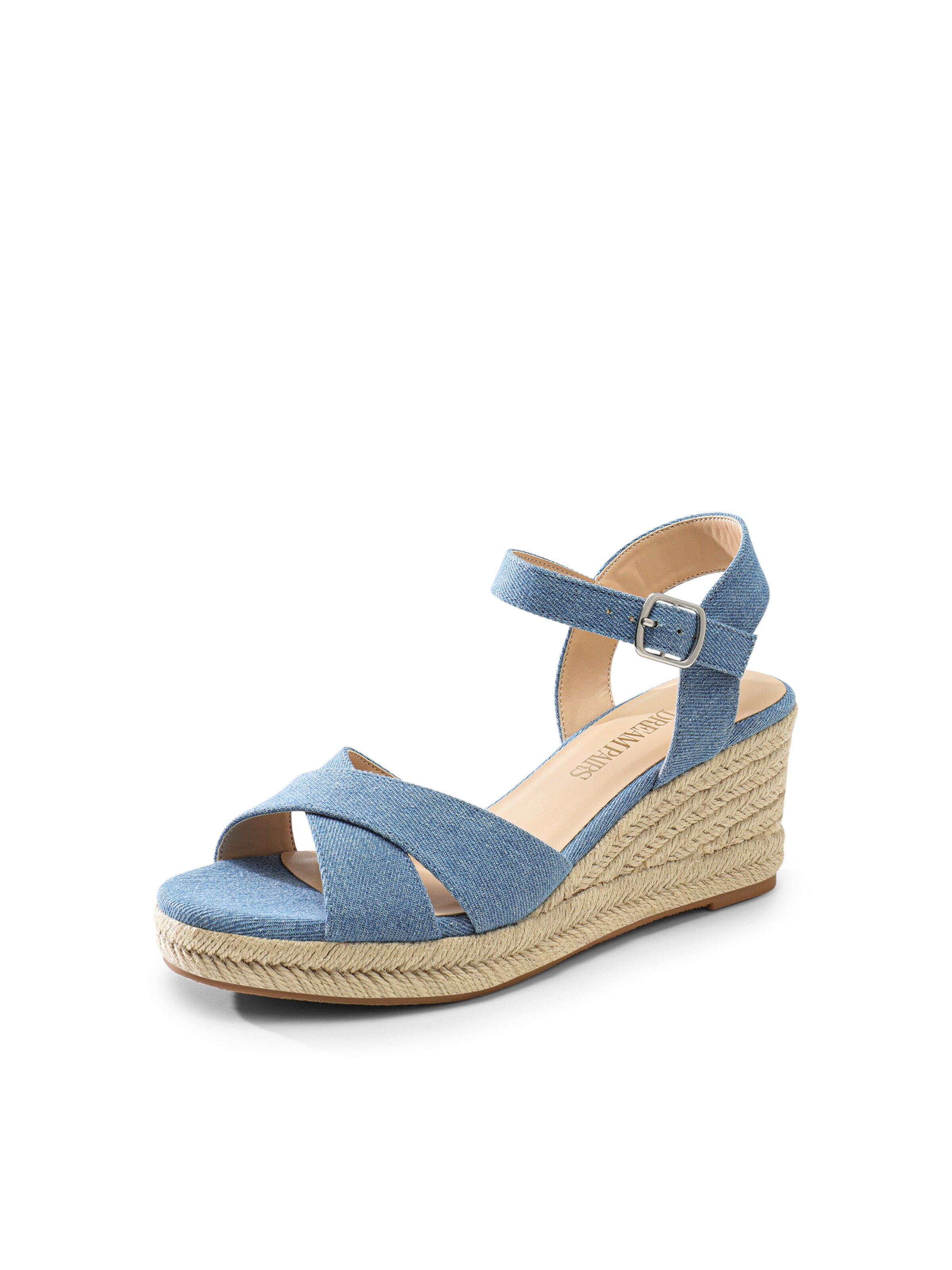 Dream Pairs Sandal 'Elegante Espadrille-Keilsandalen' in Blue: front