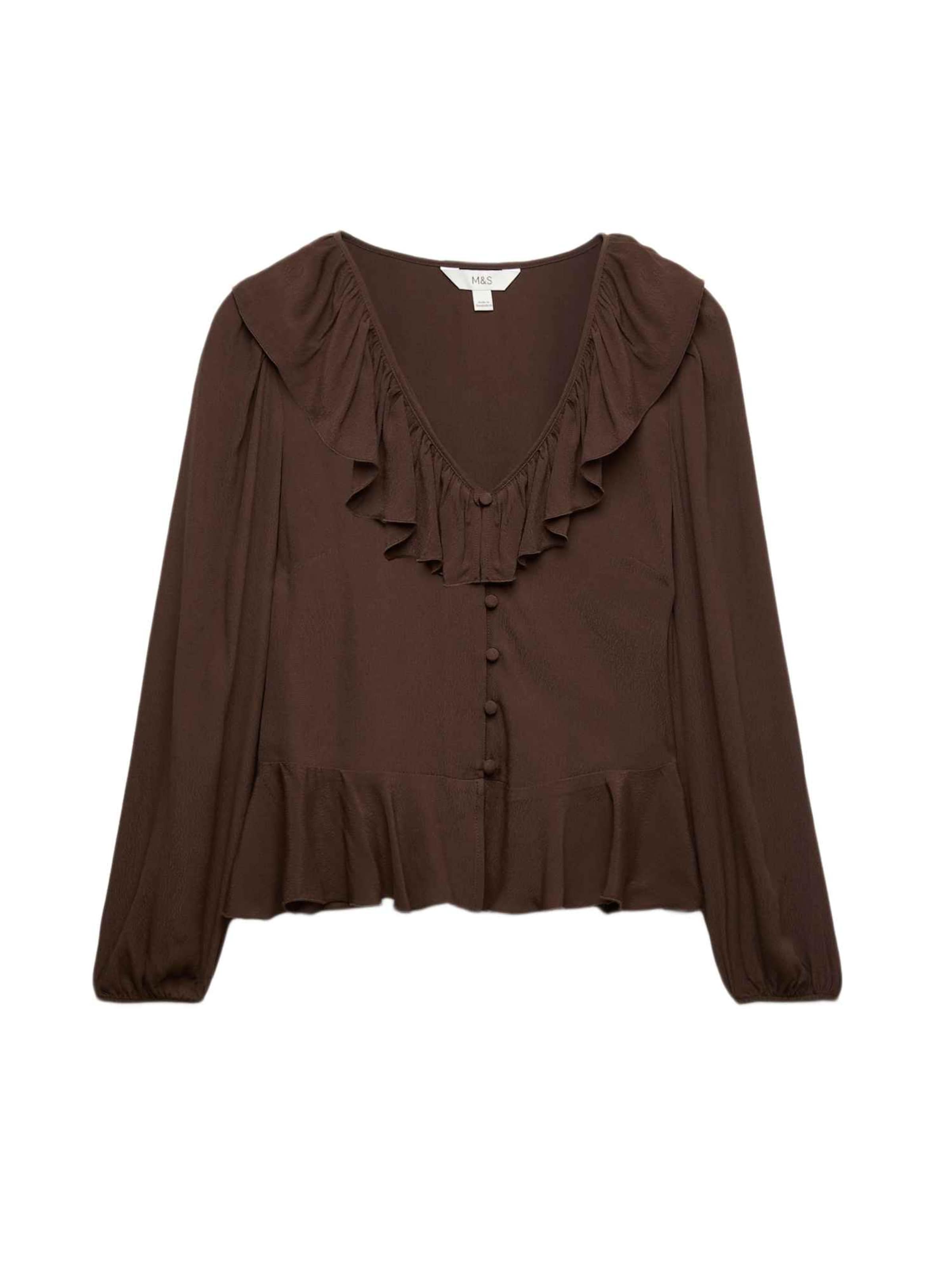 Marks & Spencer Blouse in Brown: front