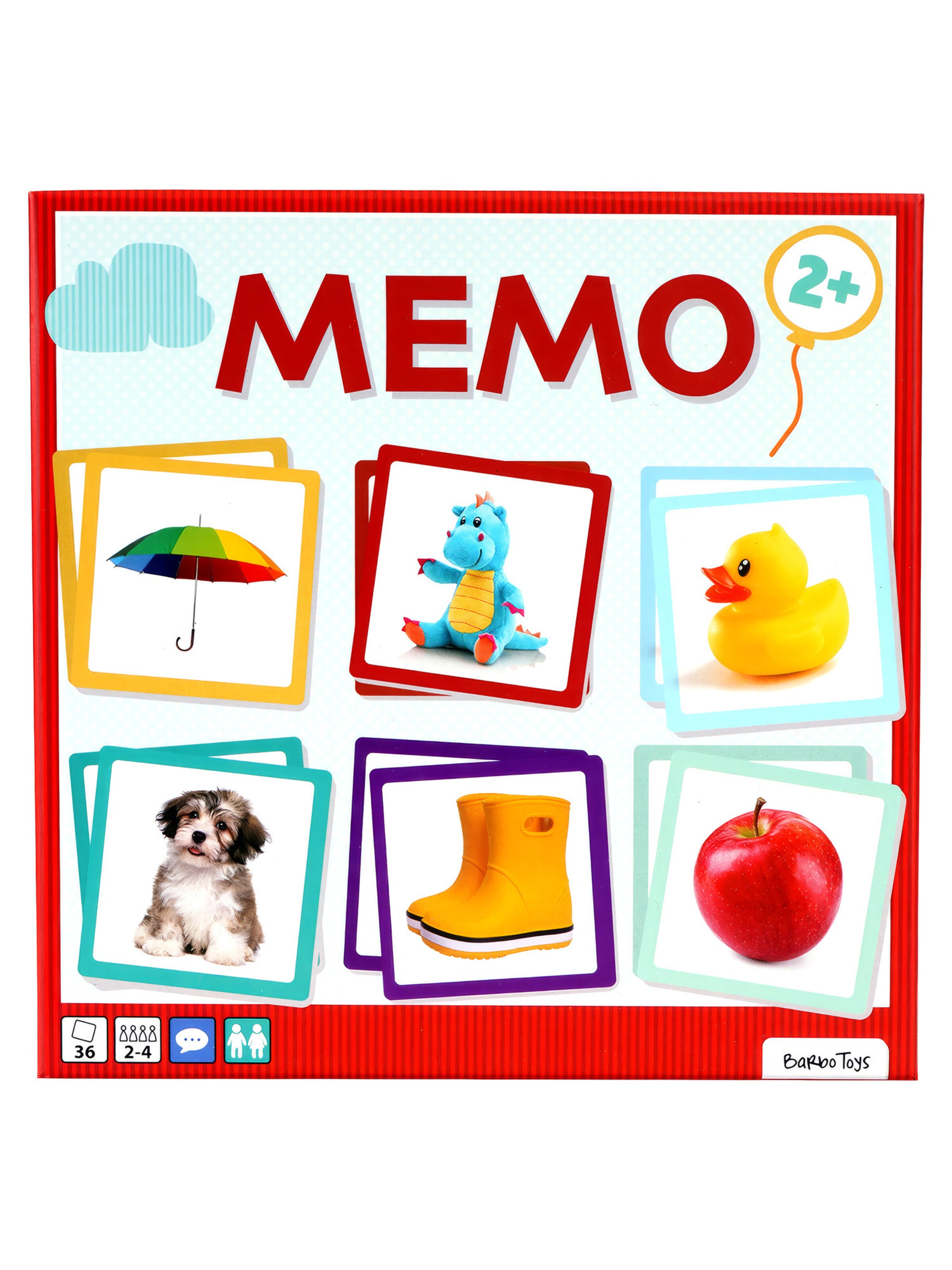 Barbo Toys Spel 'Mein erstes Memo' in Blauw: voorkant