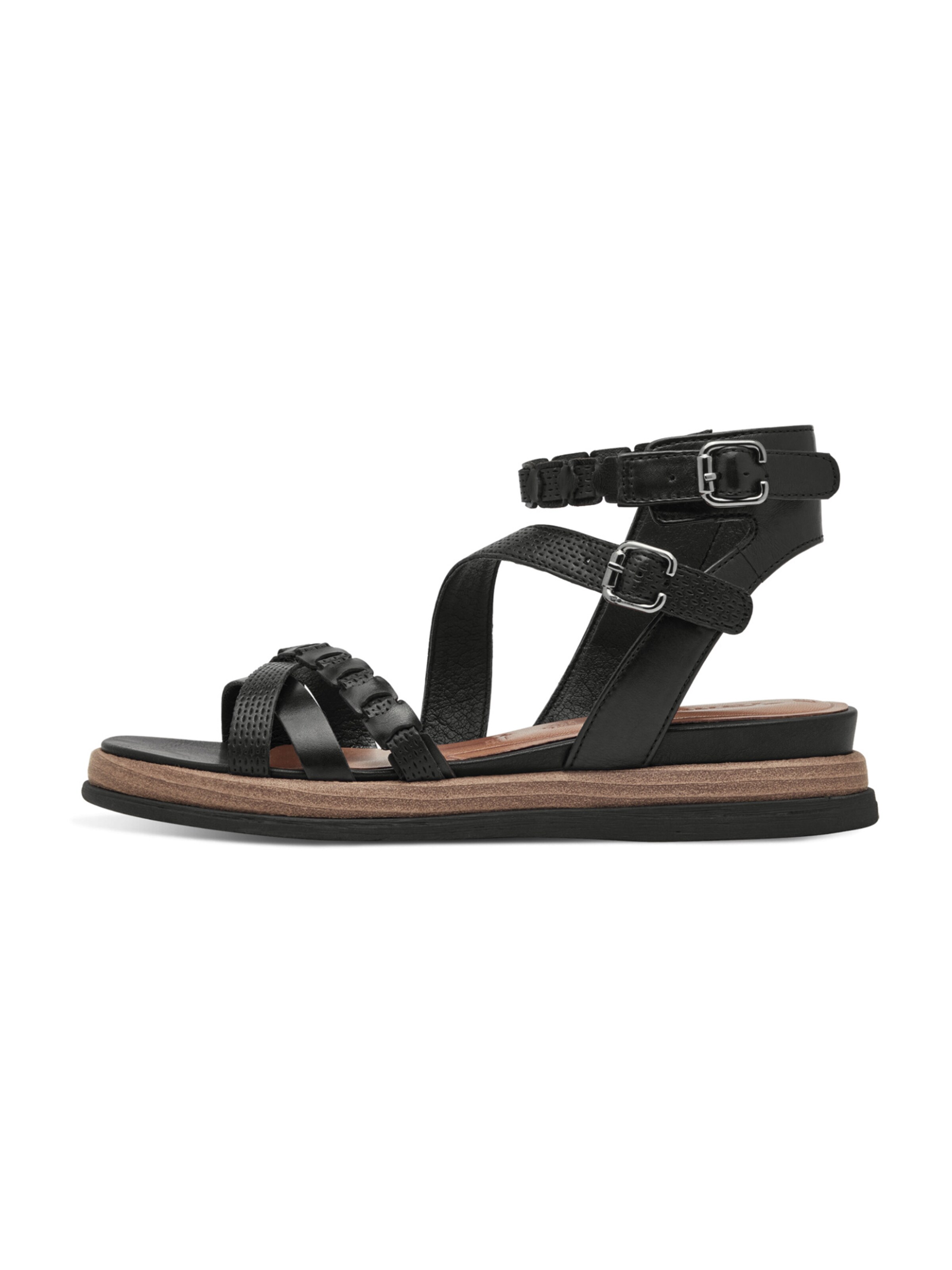 Tamaris Strap sandal in Black