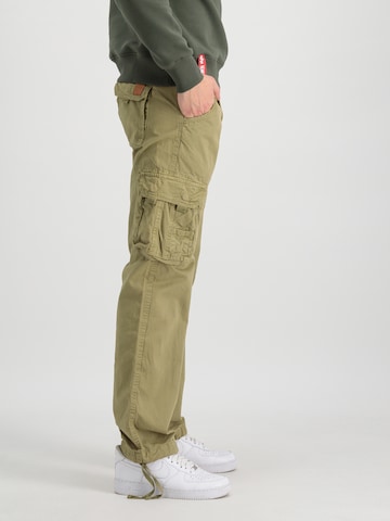 ALPHA INDUSTRIES Regular Cargo Pants 'Jet' in Green