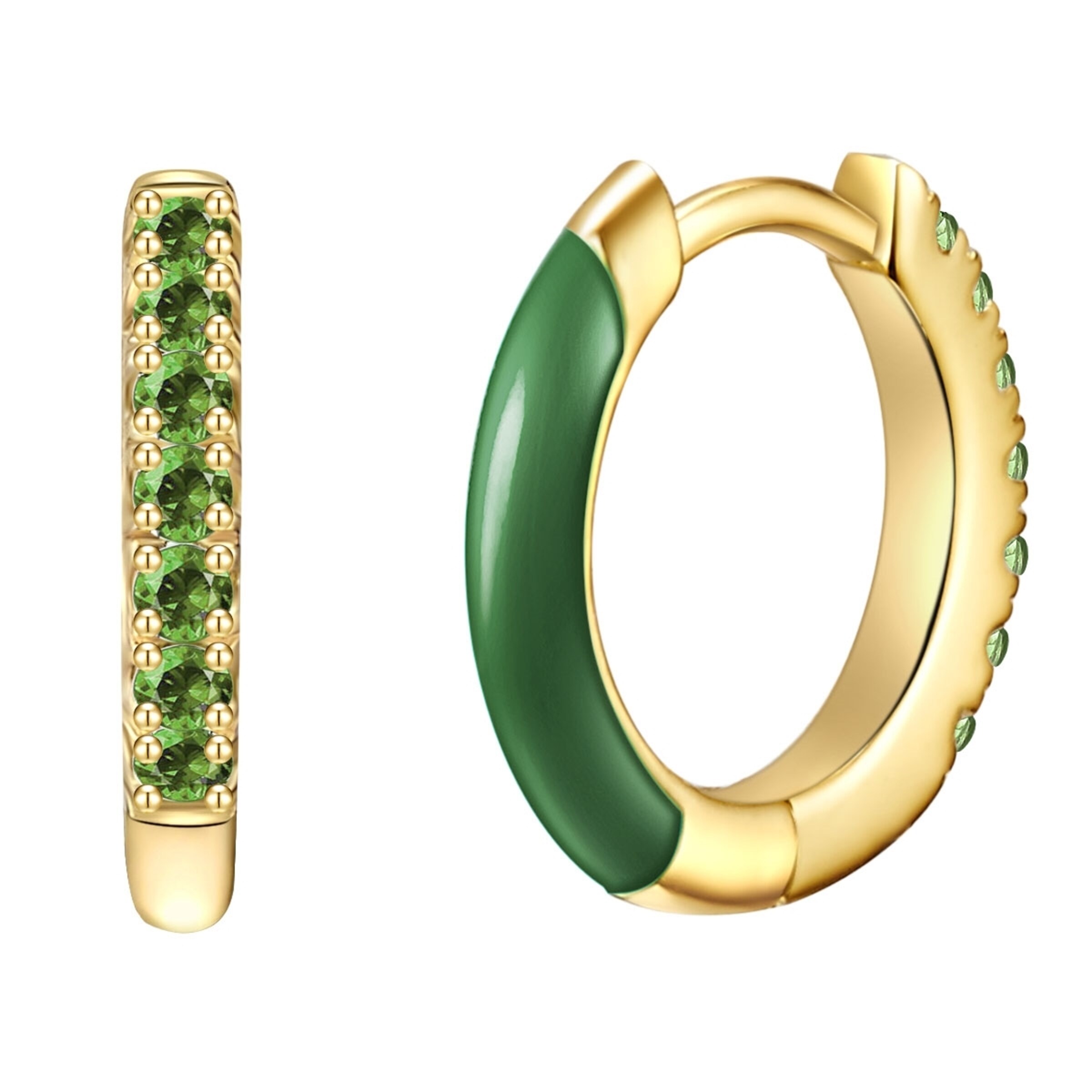 Boucles d'oreilles Glanzstücke München en or : devant