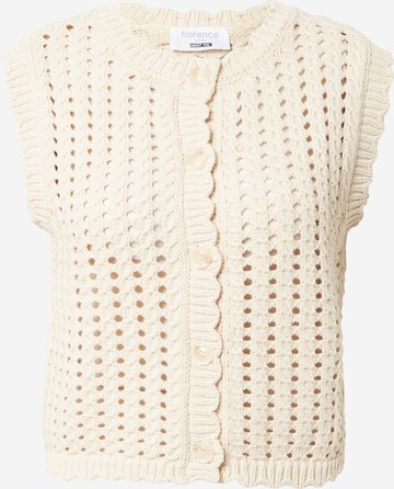 florence by mills exclusive for ABOUT YOU Cardigan i hvid: forside