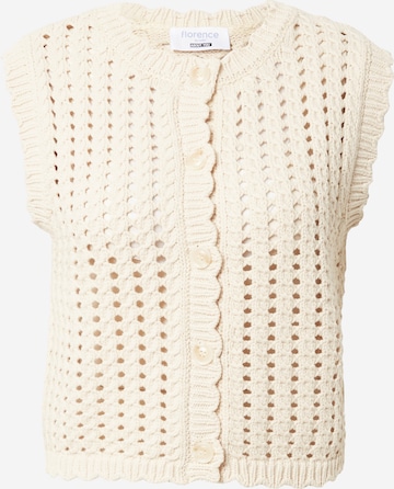 florence by mills exclusive for ABOUT YOU Cardigan i hvid: forside