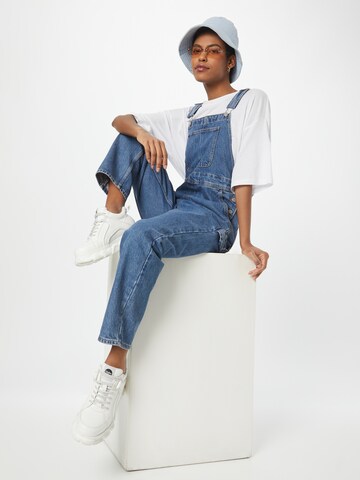 Monki Loose fit Dungaree jeans in Blue