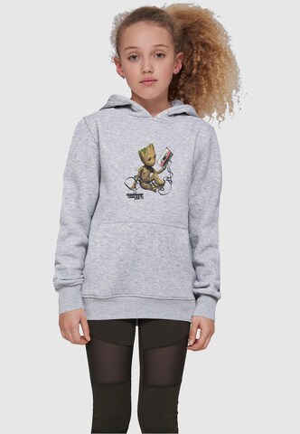 ABSOLUTE CULT Sweatshirt 'Guardians Of The Galaxy Vol2 - Groot Tape' in Grey: front