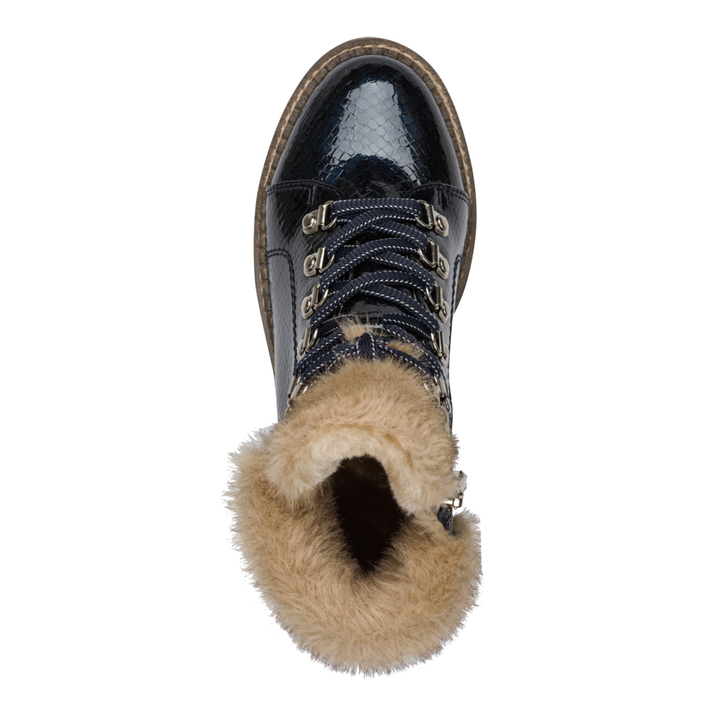 Tamaris Schnürstiefelette in Blau