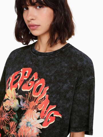 Bershka Shirt in Zwart