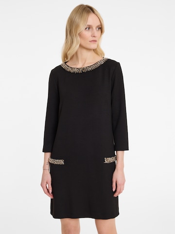 Ana Alcazar Jurk 'Ageny' in Zwart: voorkant