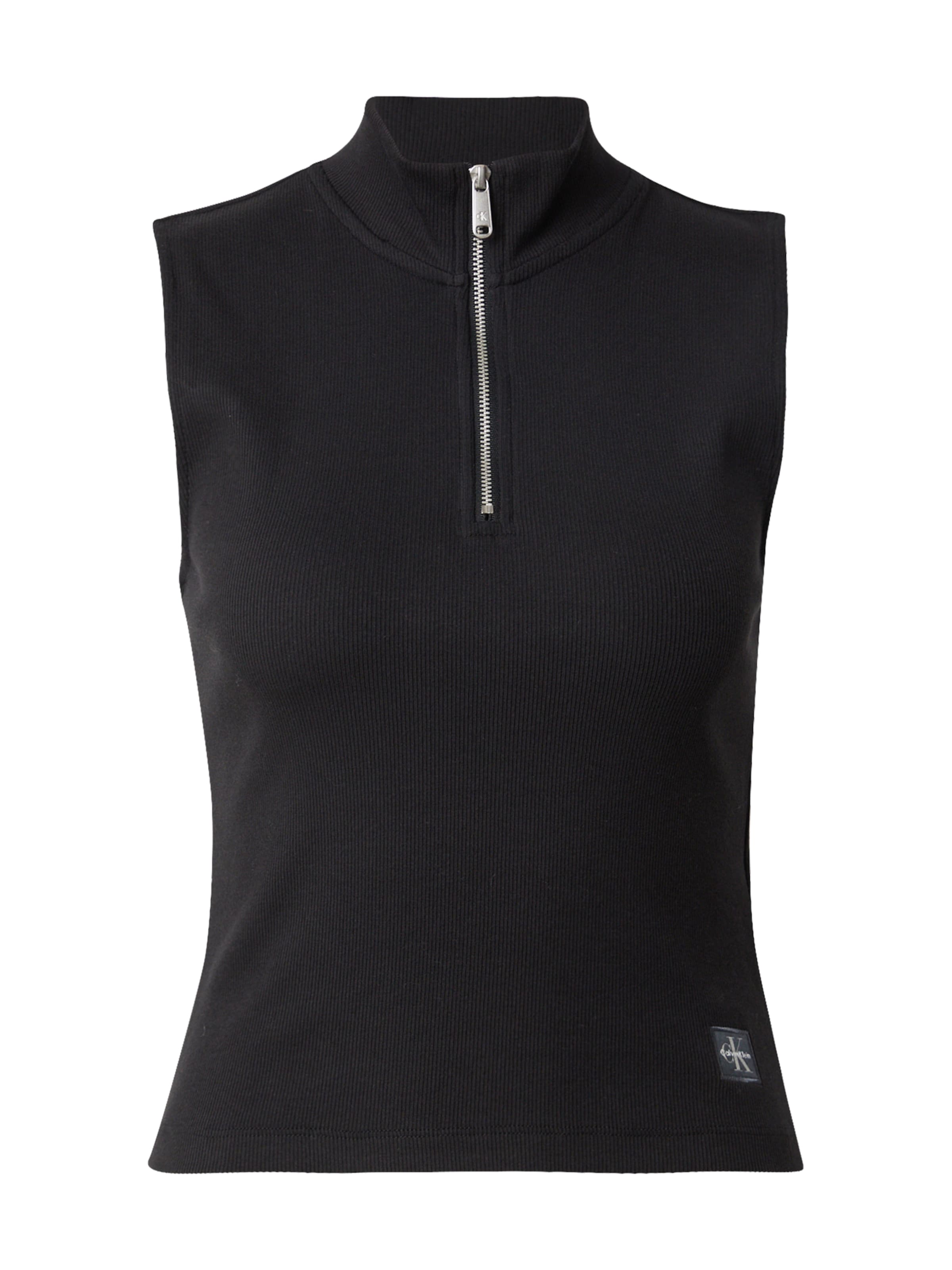 Calvin Klein Jeans Τοπ σε μαύρο: μπροστά