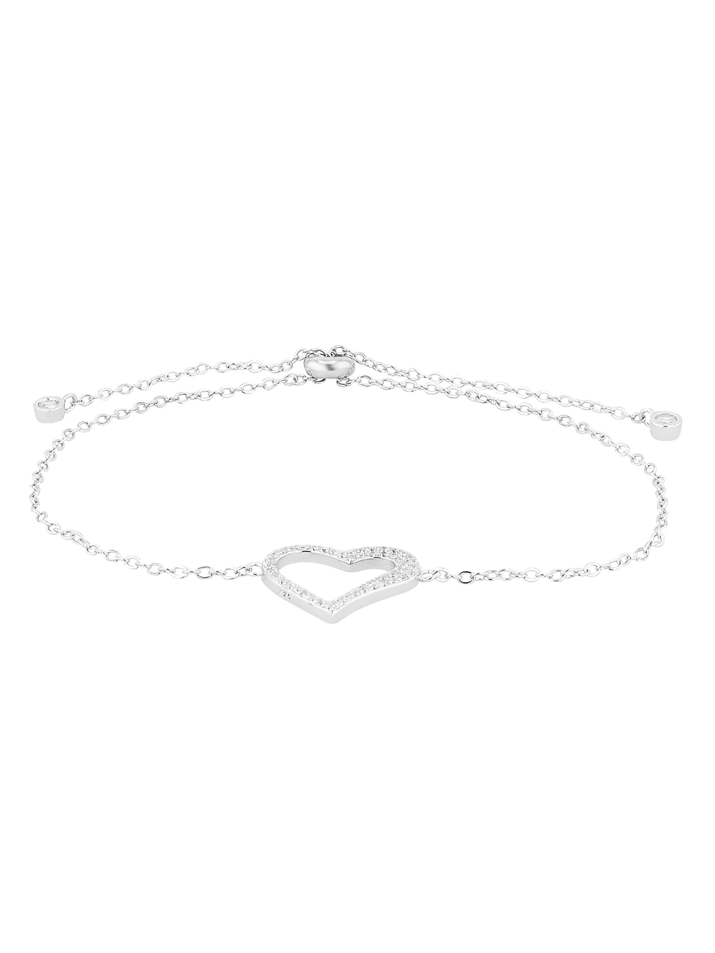 Akzent Bracelet '"Fen" aus 925 Sterlingsilber, rhodiniert, langlebig' in Silver