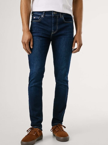 Pepe Jeans Skinny Jeans 'FINSBURY' in Blauw: voorkant