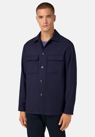 Boggi Milano Übergangsjacke 'Flannel' in Blau: Vorderseite