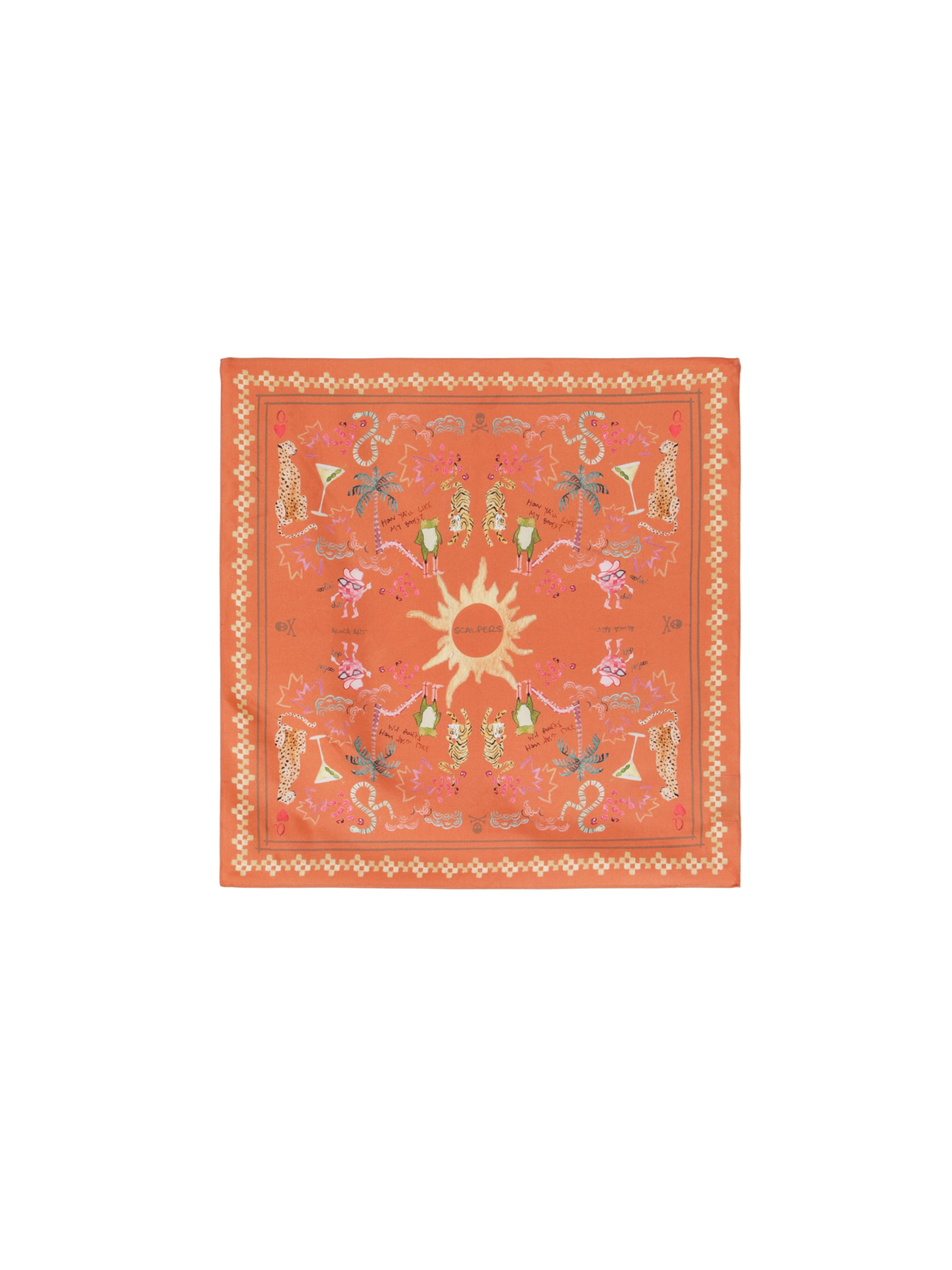 Scalpers Huivi ' ' värissä punainen: etupuoli