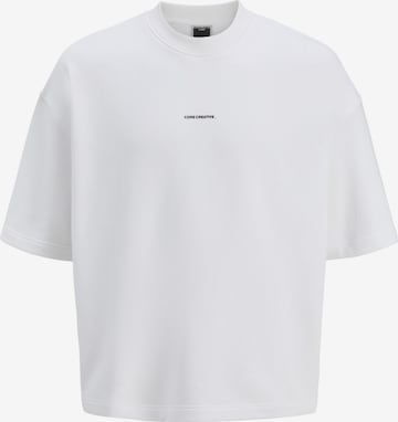 Sweat-shirt 'JCOINFINITY' JACK & JONES en blanc : devant