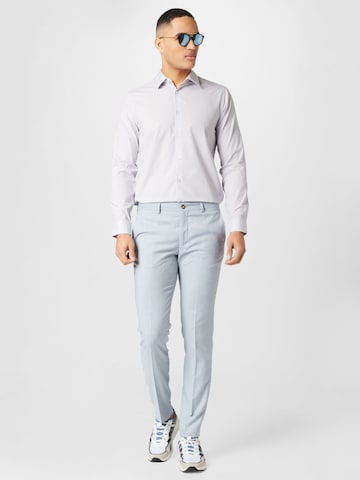 JACK & JONES Slim fit Trousers with creases 'Solaris' in Blue