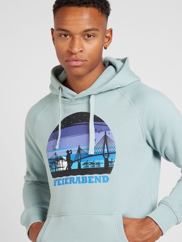 Derbe Sweatshirt 'Ryan Zip' in Green