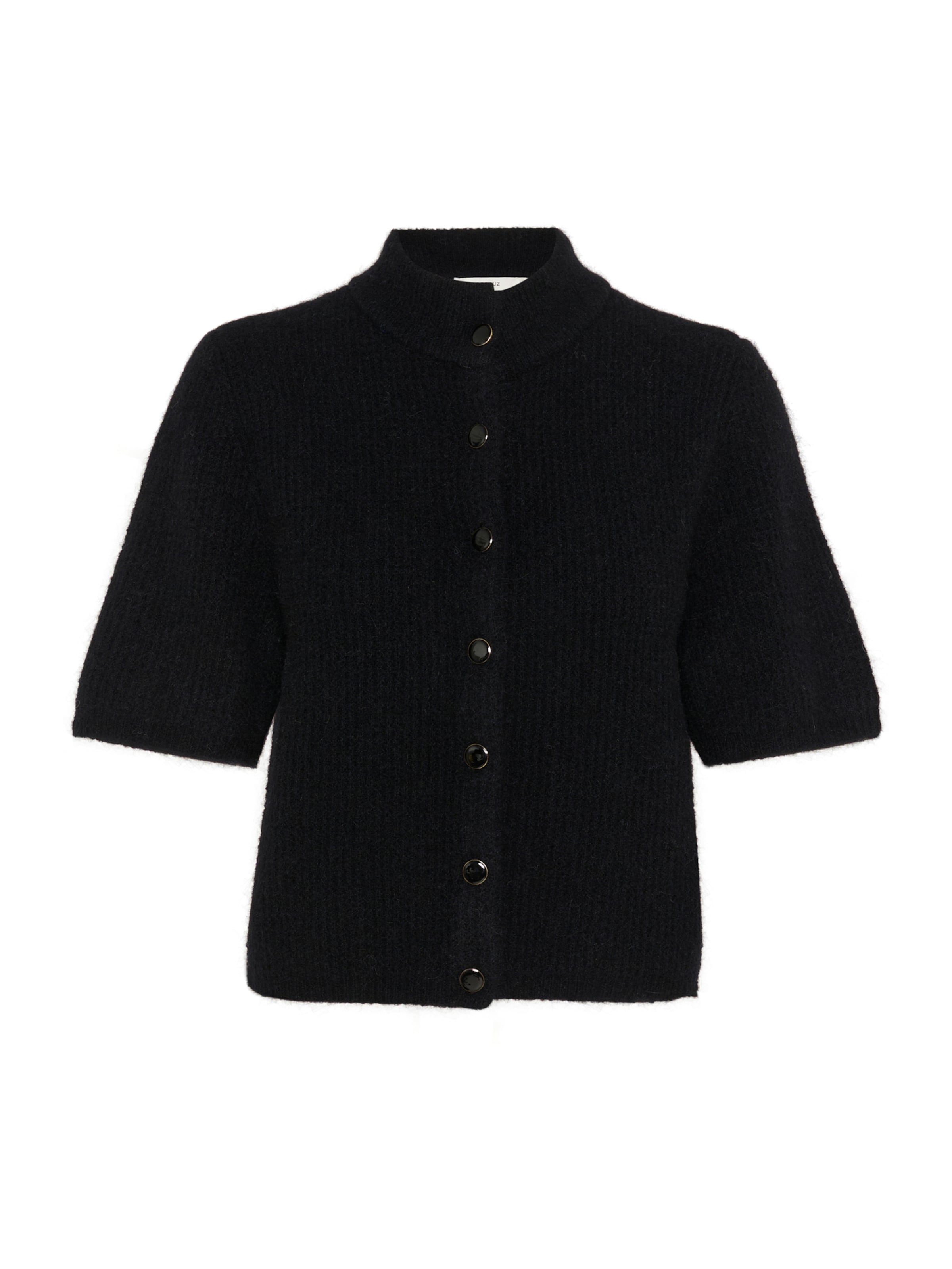 Gestuz Πλεκτή ζακέτα 'AlphaGZ' σε μαύρο: μπροστά