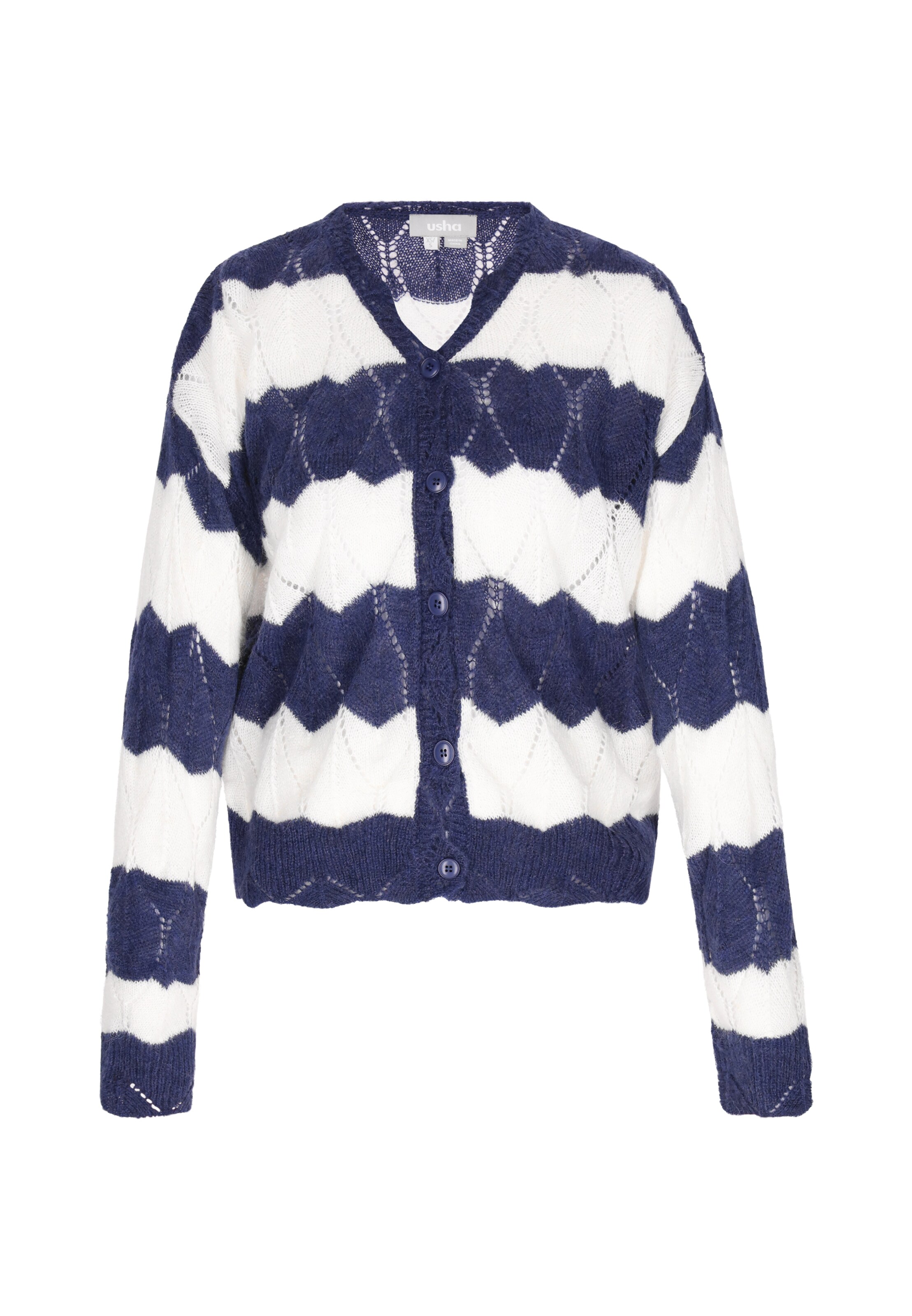 Usha Strickjacke in Blau: Vorderseite