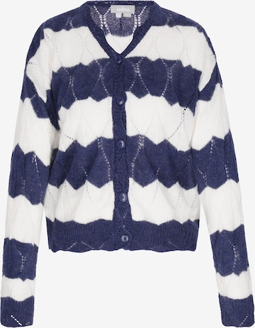 Usha Knit cardigan in Blue: front