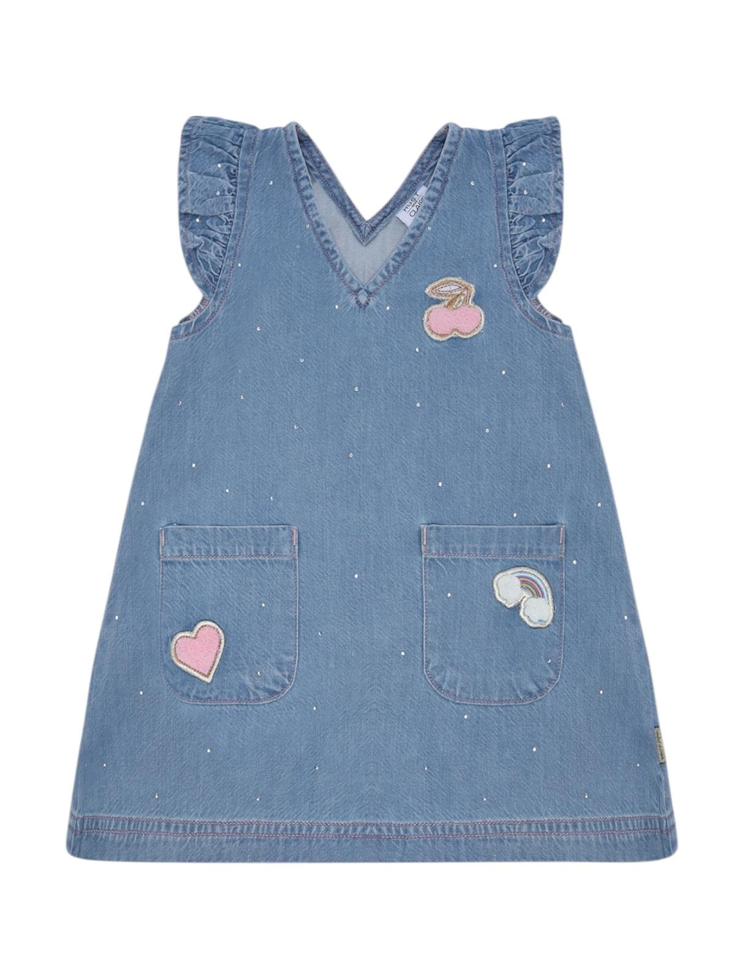 Hust & Claire Kleid 'HCKaroline Sparkling'‌‌‌‌ in Blau: Vorderseite