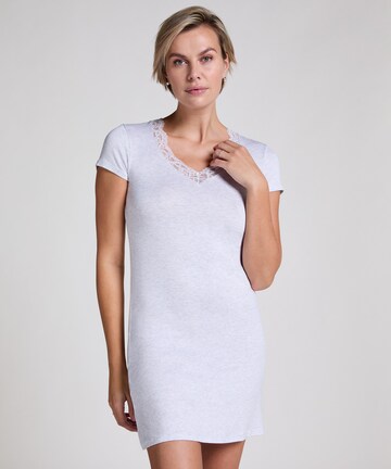 Hunkemöller Slaapshirt in Grijs: voorkant