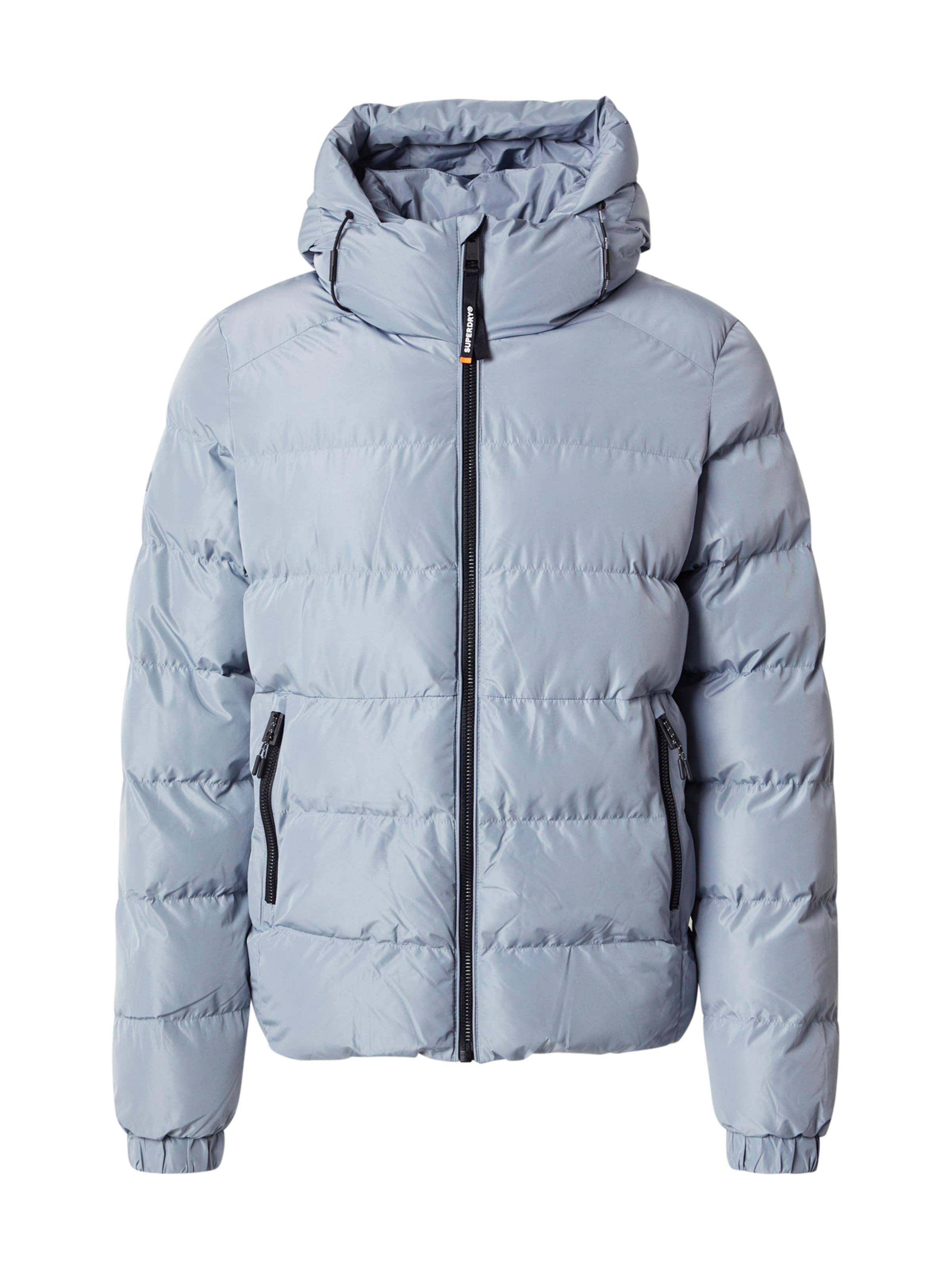 Geacă de iarnă de la Superdry pe albastru: față