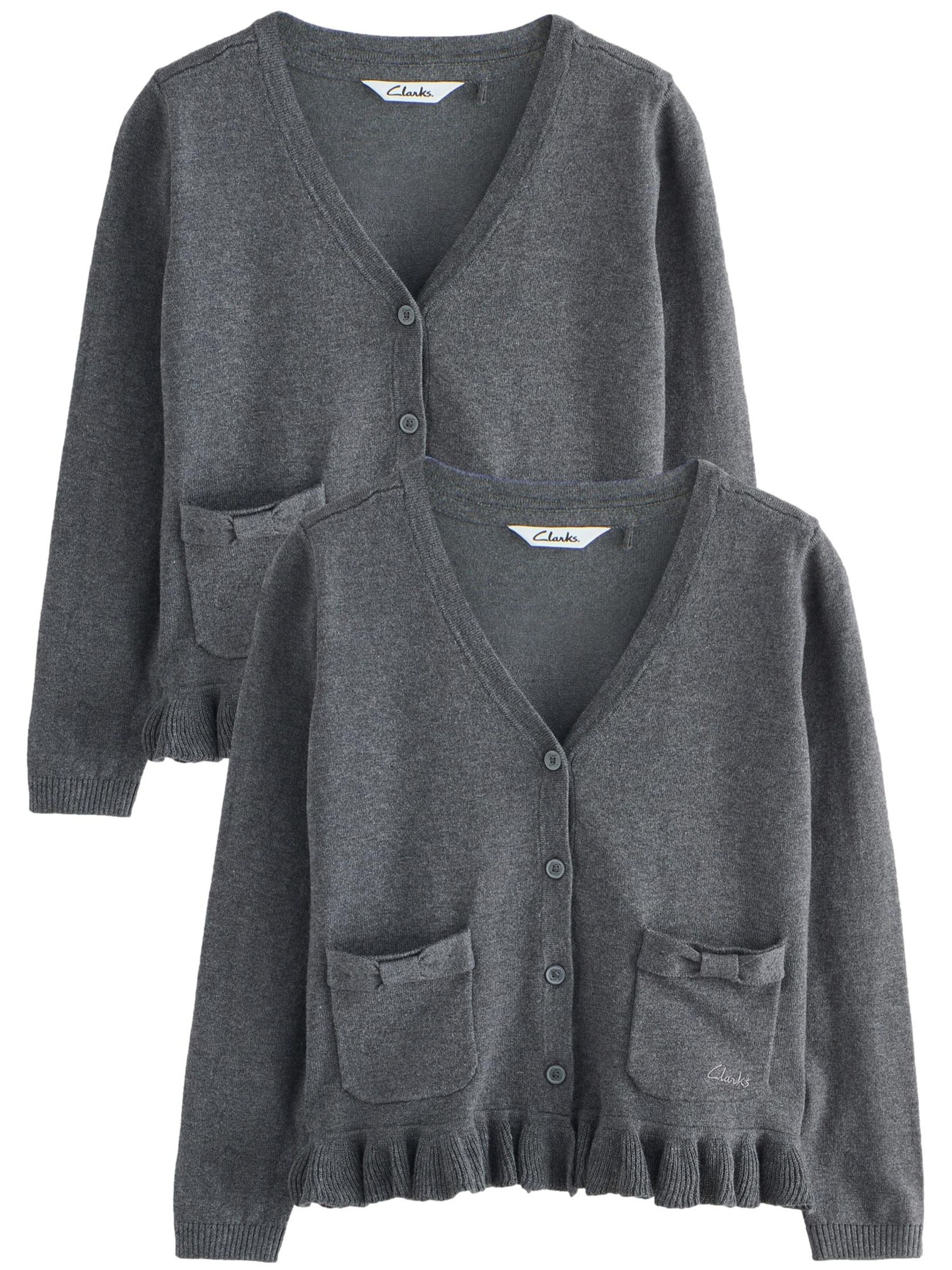 CLARKS Neuletakki värissä harmaa: etupuoli