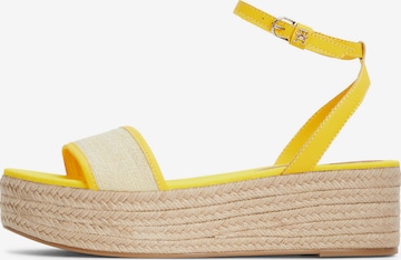 Sandales TOMMY HILFIGER en jaune : devant