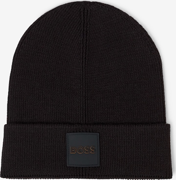 BOSS Mütze ' Foxxy ' in Schwarz: Vorderseite