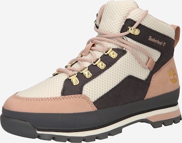 TIMBERLAND Ankelstøvletter med snøring 'Euro Hiker' i beige: forside