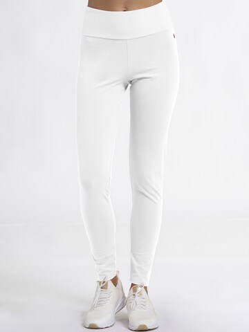 DEHA Skinny Sporthose in Weiß: Vorderseite