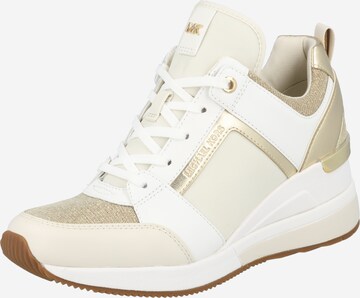 Sneaker bassa 'Georgie' di MICHAEL Michael Kors in oro: frontale