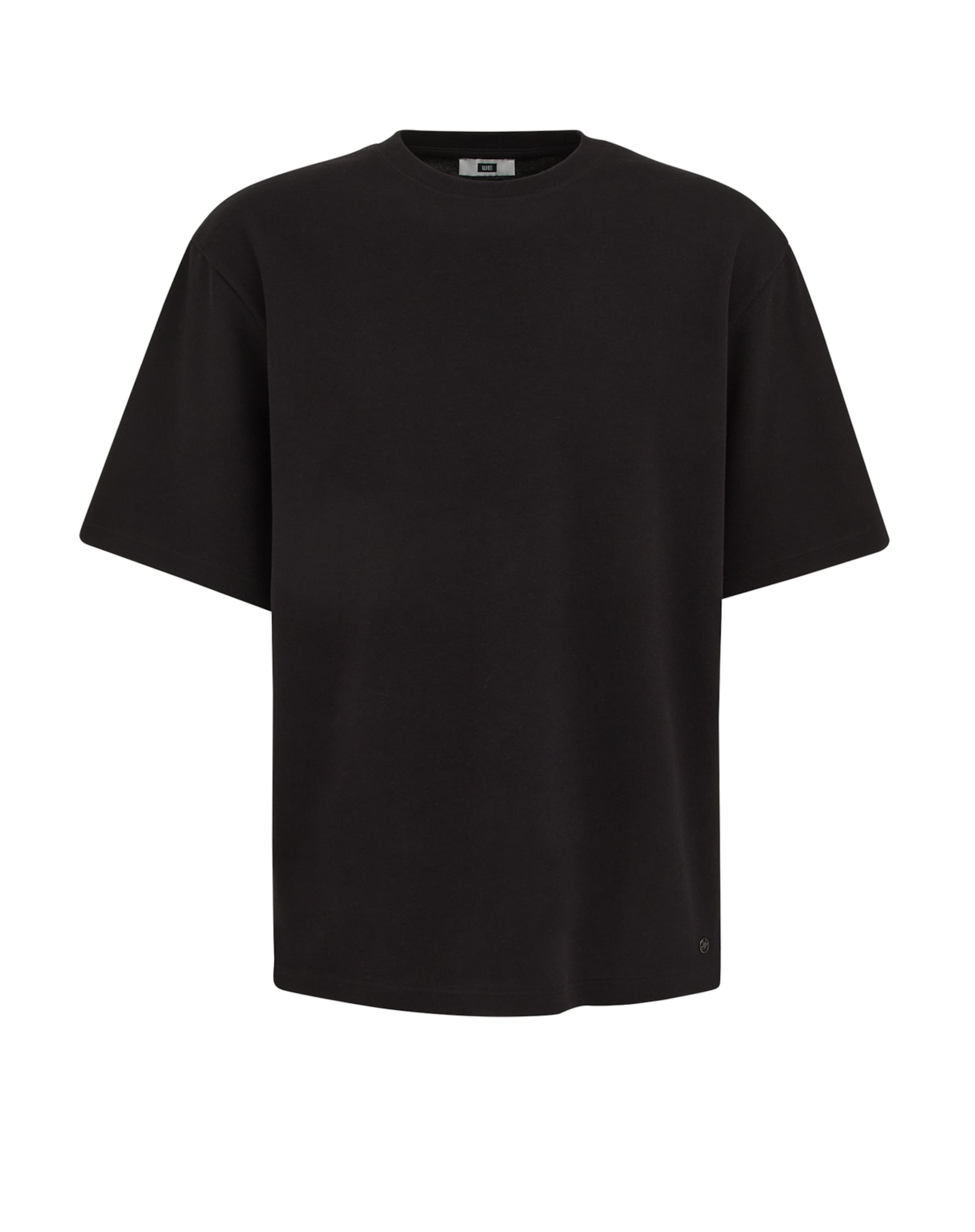 Tricou de la WE Fashion pe negru: față