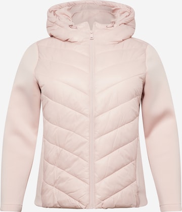 Veste mi-saison ONLY Carmakoma en rose : devant