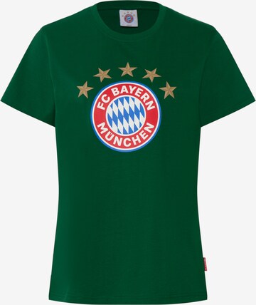 FC BAYERN MÜNCHEN Shirt 'Logo' in Green: front