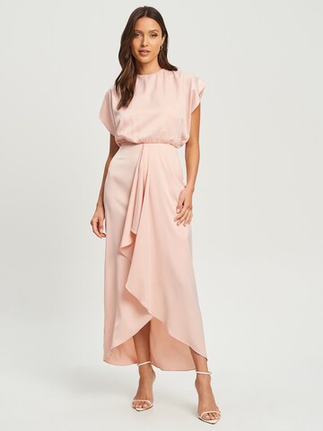 Tussah Jurk 'MADILYN' in Roze: voorkant