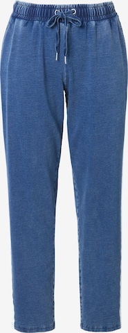 Tapered Pantaloni de la Ulla Popken pe albastru: față