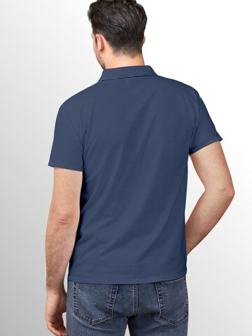 Neverless Shirt 'Polygon T-Rex' in Blue