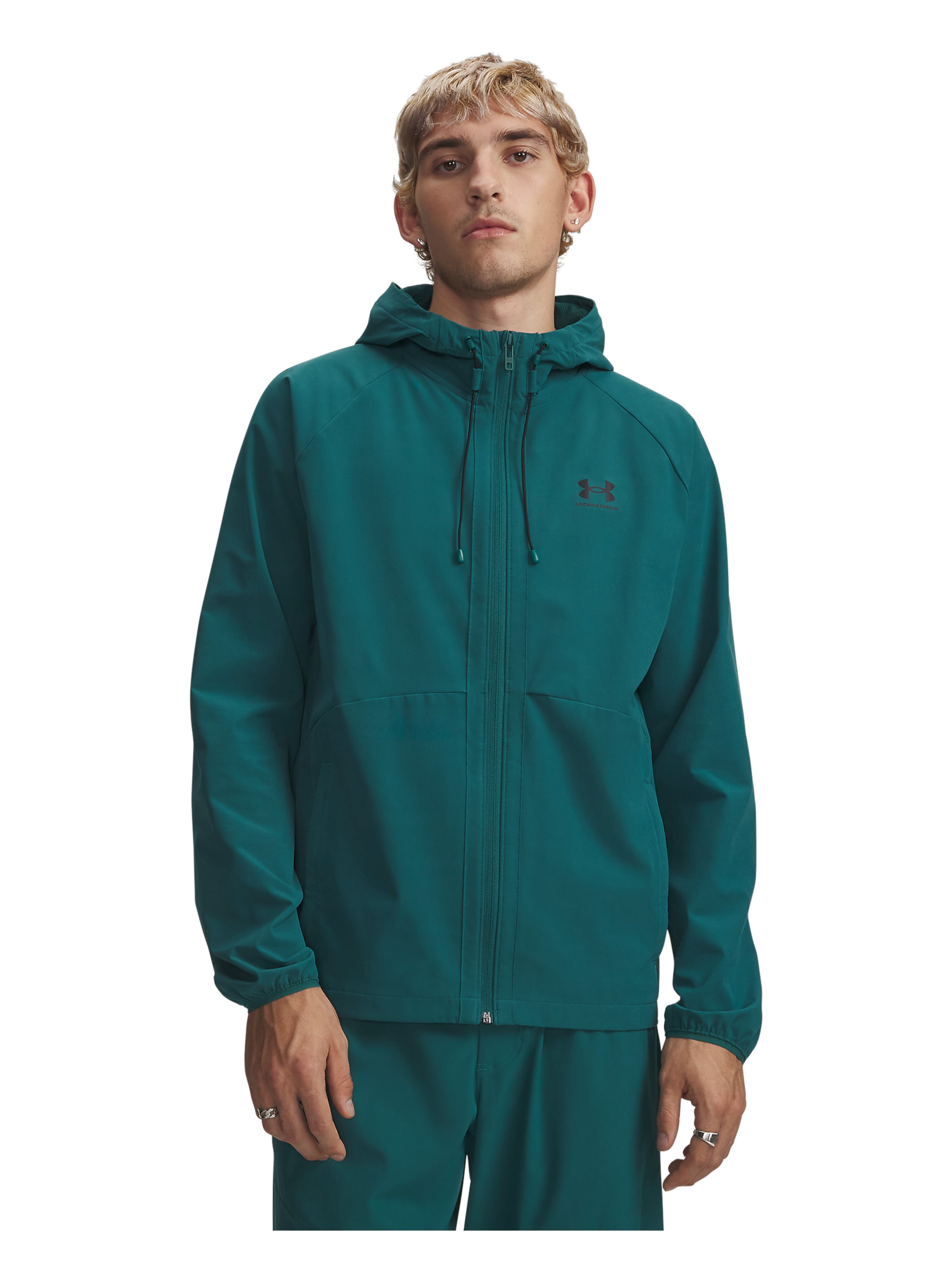 UNDER ARMOUR Sportjas 'Vibe' in Groen: voorkant