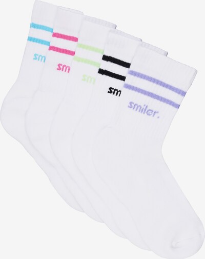 smiler. Socken in mischfarben / weiß, Produktansicht